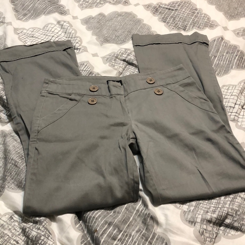 Gray Dress Pants with wide bottom